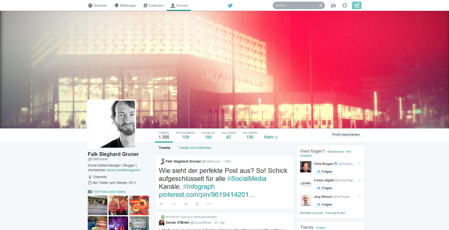 Twitter - das neue Profil Design