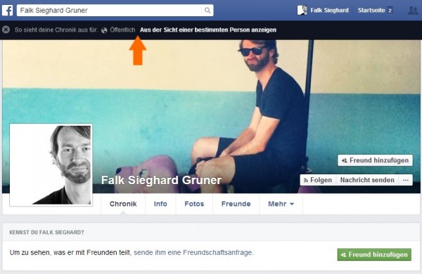 Wie Sehe Ich Bei Facebook Wer Auf Meinem Profil War Wie sieht mein Facebook Profil für andere aus?